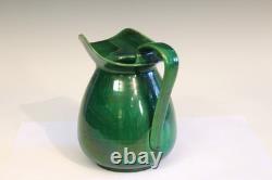 Antique Awaji Pottery Arts & Crafts Art Nouveau Danto Minpei Pitcher Vase