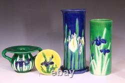 Antique Awaji Pottery Arts & Crafts Art Nouveau Danto Minpei Pitcher Vase