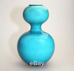 Antique British Art Pottery Good Burmantofts Arts & Crafts Gourd Vase 374 C. 19th