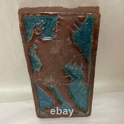 Antique Enfield Pottery Arts & Crafts Tile Morrice Dancer Moravian Mercer Era