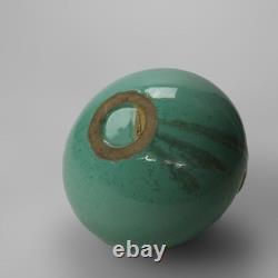 Antique Fulper Arts & Crafts Bulbous Two Handled Pottery Vase C1920