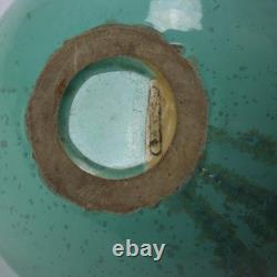 Antique Fulper Arts & Crafts Bulbous Two Handled Pottery Vase C1920