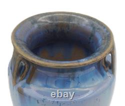 Antique Fulper Crystalline Art Pottery Vase, c1900 3-Handled 7 MINT