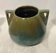 Antique Fulper Pottery Arts & Crafts Double Handle Vase Blue Brown Really Nice