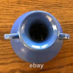 Antique Genuine Bybee 2-Ears or Handles Arts and Crafts Pottery Vase Blue 7 Antique Genuine Bybee 2-Ears or Handles Arts and Crafts Pottery Vase Blue 7