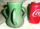 Antique Hampshire Arts & Crafts Pottery Matte Green Mission Loving Cup Vase Mint
