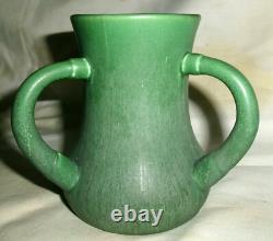 Antique Hampshire Arts & Crafts Pottery Matte Green Mission Loving Cup Vase Mint