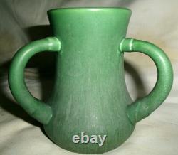 Antique Hampshire Arts & Crafts Pottery Matte Green Mission Loving Cup Vase Mint