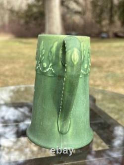 Antique Hampshire Pottery Arts Crafts Mission Matte Green Mug