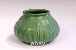 Antique Hampshire Pottery Matt Green Sweet Arts & Crafts Cattail Vase
