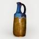 Antique Hand Crafted Blue Drip Ceramic Stoneware Pitcher