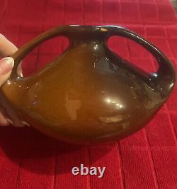Antique JB OWENS Art Pottery UTOPIAN Hand Painted Pansy ARTS & CRAFTS Vase