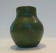 Antique Matte Green Peters Reed Pottery Vase Arts & Crafts Mission Vintage Rare
