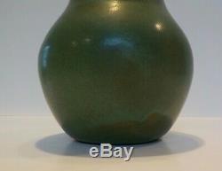 Antique Matte Green Peters Reed Pottery Vase Arts & Crafts Mission Vintage Rare