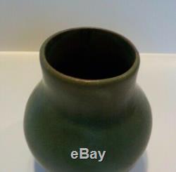 Antique Matte Green Peters Reed Pottery Vase Arts & Crafts Mission Vintage Rare