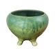 Antique Matte Green Roseville Jardinièr Pottery Early Arts & Crafts Handled Bowl