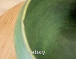 Antique Matte Green Roseville Jardinièr Pottery Early Arts & Crafts Handled Bowl