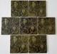 Antique Minton Ceramic Tile 7 Pine Cone Art Nouveau Pottery Green Arts Crafts
