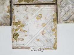 Antique Minton Ceramic Tile 7 Pine Cone Art Nouveau Pottery Green Arts Crafts