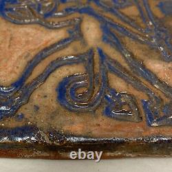 Antique Moravian Mercer Enfield Style Pottery Arts & Crafts Devil Tile Folklore