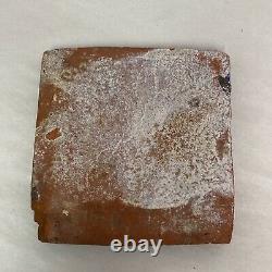 Antique Moravian Mercer Enfield Style Pottery Arts & Crafts Devil Tile Folklore