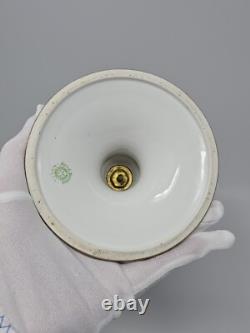 Antique NIPPON Handpainted Porcelain Vase Landscape Scene withGilted Accents 14