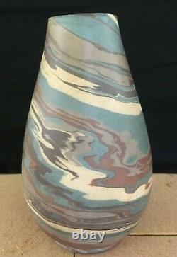 Antique Niloak Arts & Crafts Missionware Swirl Art Pottery Vase Possibly 1925-28