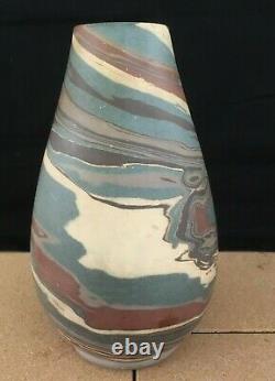 Antique Niloak Arts & Crafts Missionware Swirl Art Pottery Vase Possibly 1925-28