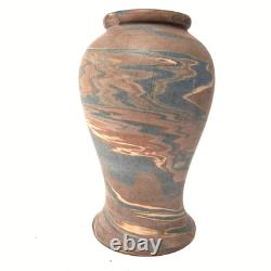 Antique Niloak Mission Swirl Art Pottery Vase Baluster Form Arts Crafts