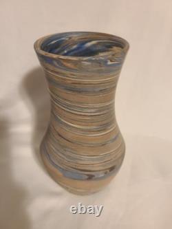 Antique Niloak Mission Swirl Art Pottery Vase Marked