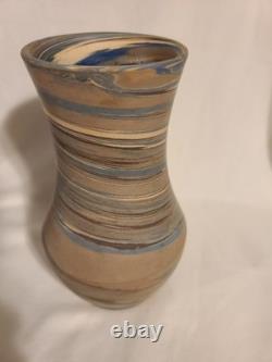 Antique Niloak Mission Swirl Art Pottery Vase Marked