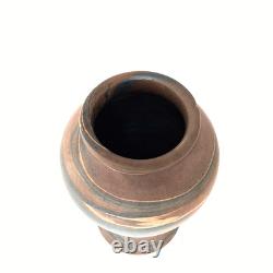 Antique Niloak Mission Swirl Baluster Form Art Pottery Vase Arts Crafts -AS IS