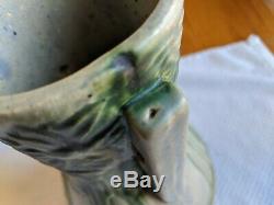 Antique Original Forrest Or Vista Arts And Crafts Large Roseville Pottery Vase