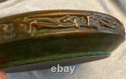 Antique Peters & Reed Arts & Crafts Pereco Matte Green Ivy & Vines Bulb Planter