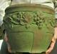 Antique Peters Reed Ferrell Arts Crafts Mat Green Moss Aztec Pottery Jardiniere