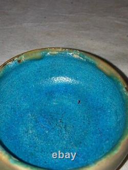 Antique Pewabic Art Pottery Miniature Bowl-Metallic Copper-Detroit-Arts & Crafts
