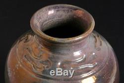 Antique Pewabic Pottery Carved Vase Detroit Circa 1915 Rare Arts & Crafts