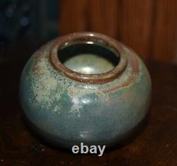 Antique Pewabic Vase Iridescent Beautiful colors EXC condition 2 1/8 Art Crafts