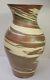 Antique Pottery Vase Arts & Crafts Style Niloak Mission Swirl