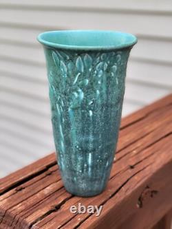 Antique Rookwood 1923 Arts & Crafts Two Tone Teal Green Pottery Vase 2690 Nice