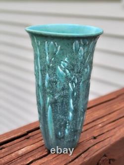 Antique Rookwood 1923 Arts & Crafts Two Tone Teal Green Pottery Vase 2690 Nice