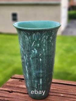 Antique Rookwood 1923 Arts & Crafts Two Tone Teal Green Pottery Vase 2690 Nice