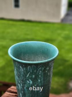 Antique Rookwood 1923 Arts & Crafts Two Tone Teal Green Pottery Vase 2690 Nice