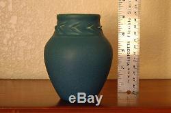 Antique Rookwood Arts & Crafts Incised Vase XIII 1913 #914F Deep Blue Indigo