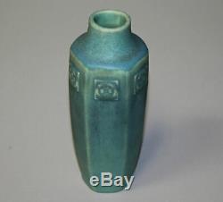 Antique Rookwood Arts & Crafts Vase Dated 1910 Turquoise Color