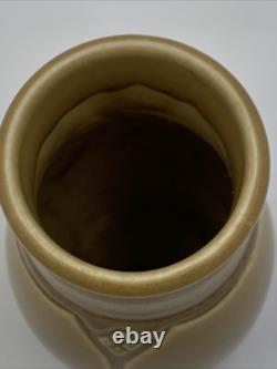 Antique Rookwood Arts Crafts Vase XIX 1919 #1825 Brown Tan Geometric Design