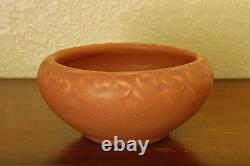 Antique Rookwood Pottery Arts Crafts Cabinet Bowl XVII 1917 #2152 Matte Mauve