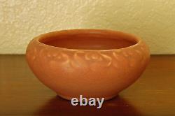 Antique Rookwood Pottery Arts Crafts Cabinet Bowl XVII 1917 #2152 Matte Mauve