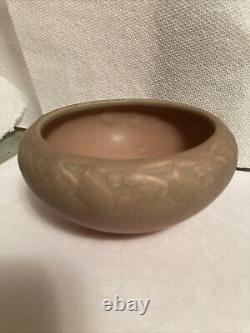 Antique Rookwood Pottery Arts Crafts Cabinet Bowl XXV 1925 #2152 Matte Mauve