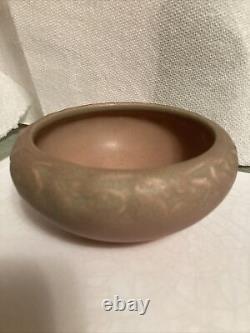 Antique Rookwood Pottery Arts Crafts Cabinet Bowl XXV 1925 #2152 Matte Mauve